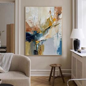 Original Acrylic Orange Texture Abstract Painting Orange Canvas Wall Art Orange Abstract Artwork On Canvas Colorful 3D Textured Oil Painting (Style: 01, size: 50x70cm)