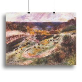 Landscape in Wargemont by Renoir Canvas Print or Poster (Type: Poster Print, size: 3X-Large (40" x 26"))