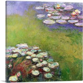Waterlilies 1914-1917 (Type: Standard Framed Canvas Print, size: 24" x 24" / 60cm x 60cm (approx))