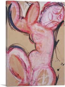 Caryatid 1914 (Type: Standard Framed Canvas Print, size: 16" x 12" / 42cm x 30cm (approx))