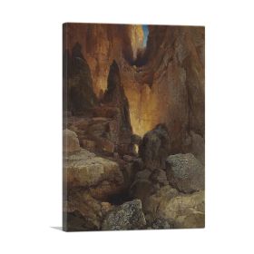 A Side Canyon Grand Canyon Of Arizona (Type: Standard Framed Canvas Print, size: 28" x 20" / 70cm x 50cm (approx))