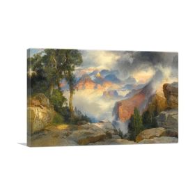 Clouds In The Canyon (Type: Standard Framed Canvas Print, size: 16" x 12" / 42cm x 30cm (approx))