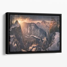 Sokolica Floating Framed Canvas (Color: Black, size: 16" x 12" / 42cm x 30cm (approx))