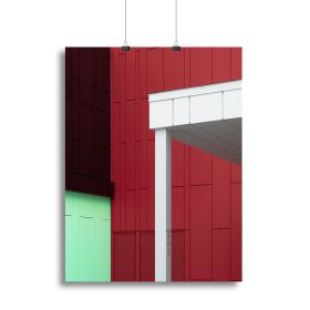 Color Architecture Canvas Print or Poster (Type: Poster Print, size: 12" x 8" / 30cm x 20cm (approx))