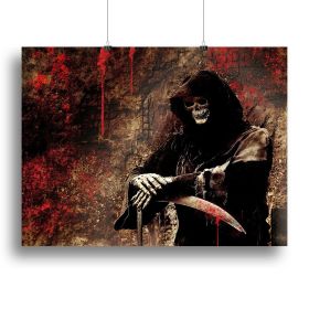 Skeleton Canvas Print or Poster (Type: Standard Framed Canvas Print, size: 3X-Large (40" x 26"))