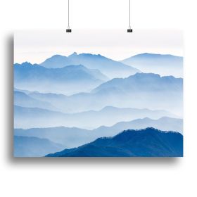 Misty Mountains Canvas Print or Poster (Type: Standard Framed Canvas Print, size: 40" x 26" / 100cm x 65cm (approx))