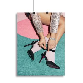 Getting Ready Green Canvas Print or Poster (Type: Poster Print, size: 28" x 20" / 70cm x 50cm (approx))