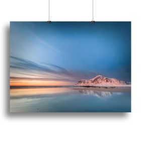 Lofoten Canvas Print or Poster (Type: Poster Print, size: 32" x 24" / 80cm x 60cm (approx))