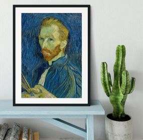 Self-Portrait 2 Framed Print (Color: White/With White Edging, size: 36" x 24" / 90cm x 60cm (approx))
