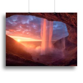 A Wall Of Flames Canvas Print or Poster (Type: Standard Framed Canvas Print, size: 16" x 12" / 42cm x 30cm (approx))
